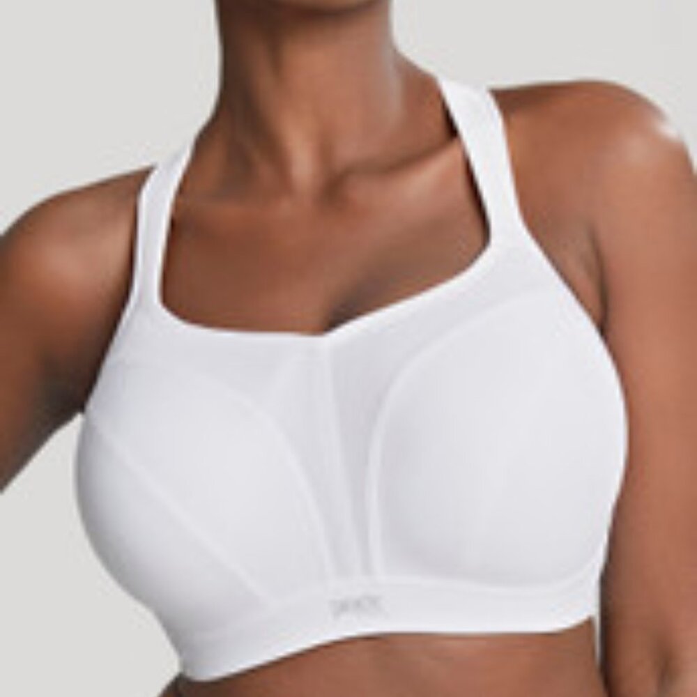 Panache Women's Underwired Sports Bra White Maximum Support Size 36 G